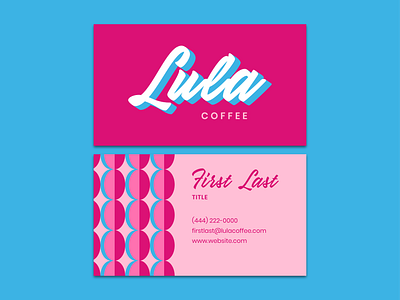 Lula Coffee Brand Exploration brand palette branding coffee coffee bean graphic design icon illustration logo minimal pink typeface vector vice wordmark