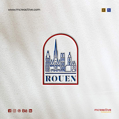 Challenge Logotype : Ville de Rouen branding design illustration logo logotype mcreactive photoshop