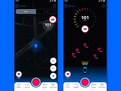 Speed Cameras & Traffic app design ios navigation redesign test traffic ui ux