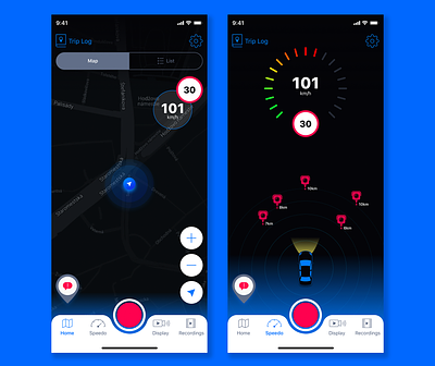 Speed Cameras & Traffic app design ios navigation redesign test traffic ui ux