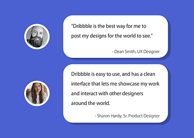 Daily UI Day 39 daily ui daily ui day 39 dailyui day 39 design designer dribbble review reviews testimonial testimonials ui ux