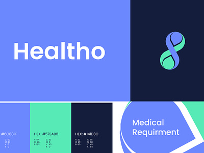 Medical logo, healthcare Branding, Hospital, brand identity app brand branding branding design business creative logo design health healtho insperations letter mark logo logo design logo idea logo mark medic medical monogram mordern logo science visual identity