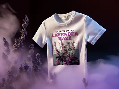 Lavender Haze bootleg TayTay shirt flowers illustration logo taylor swift