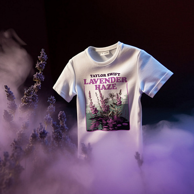 Lavender Haze bootleg TayTay shirt flowers illustration logo taylor swift