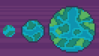 Day 13 - Planet 16x16 2d 32x32 challenge daily illustration pixel art space