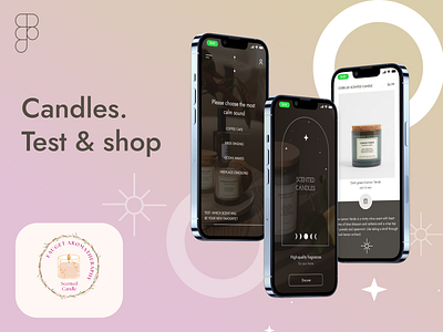 Lovely UI UX design for Candles Online Shop ⭐️ animation app branding design figa graphic design illustration logo motion graphics typography ui ux vector