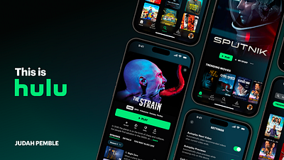 Hulu Redesign app graphic design ui ux