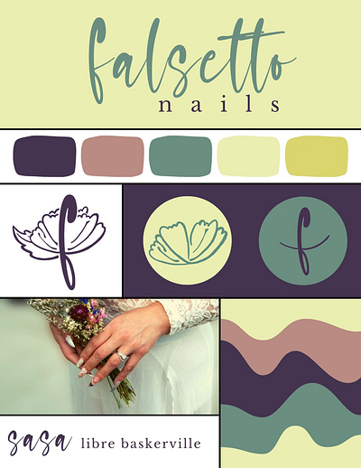 falsetto branding design graphic design logo