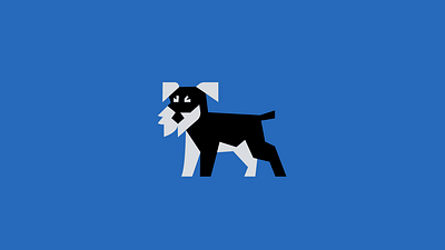 Schnauzer 3d animal animation branding design dog esports graphic design illustration little logo logotype mascot logo motion graphics schnauzer ui vector