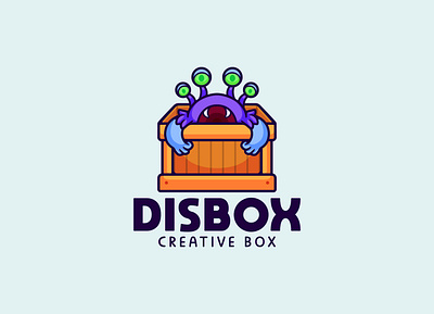 Monster box cartoon cute mascot character logo design box branding cartoon character cute design illustration logo mascot monster vector