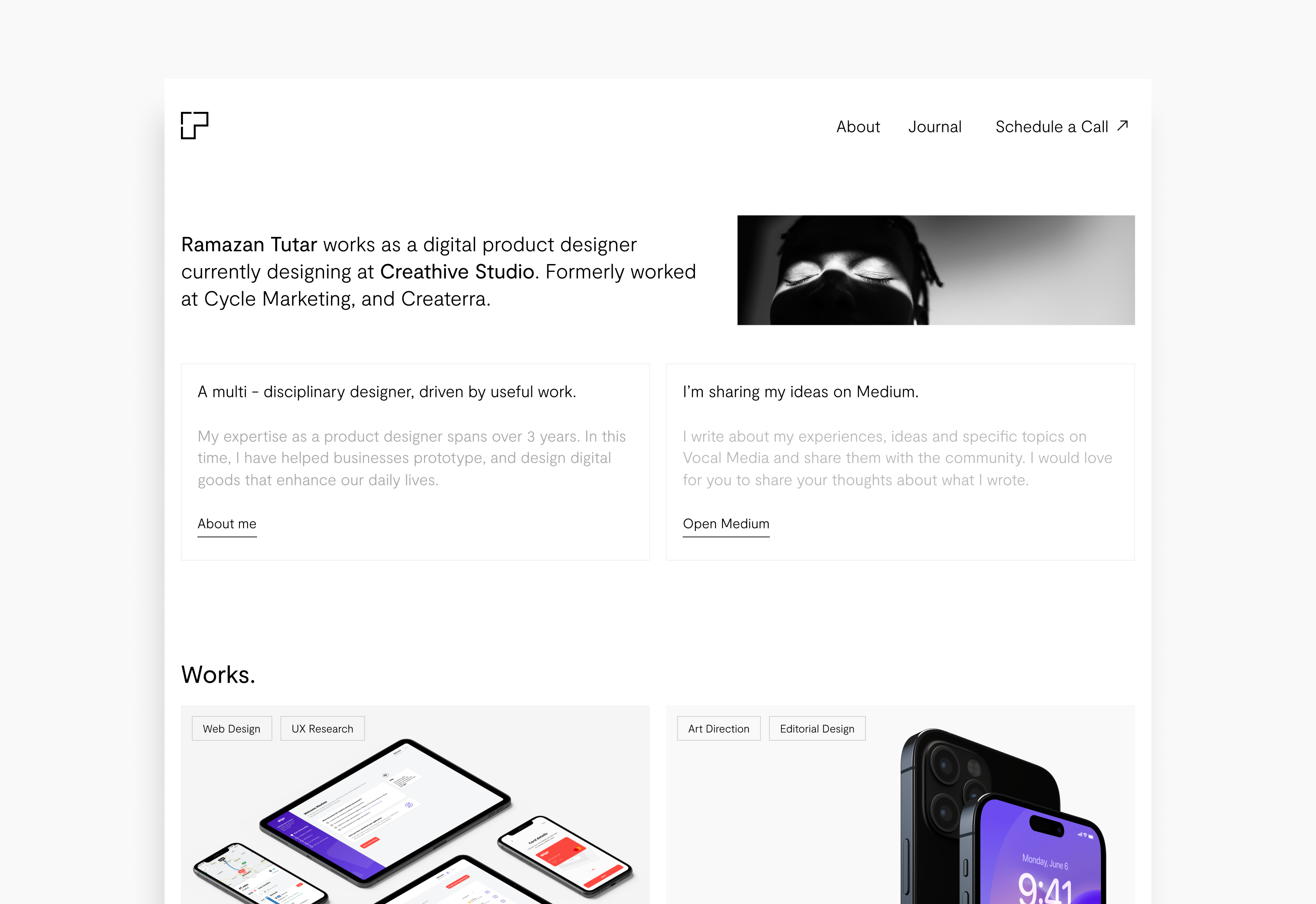 Personal Portfolio Website branding design graphic design landing page logo personal portfolio ui user interface ux website