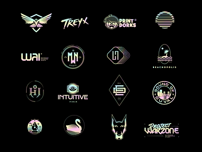 Selected Logos 2022 badge branding brands emblem graphic design icon logo logotype mark vector