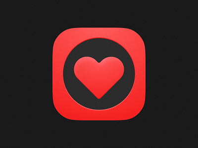 Love! 3d brand branding dating figma heart icon illustration ios ipados logo love macos match matchmaking mobile red saas