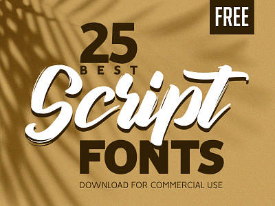 Free Fonts (25 Script Fonts) brush fonts download fonts free fonts handwritten fonts logo design script fonts typography