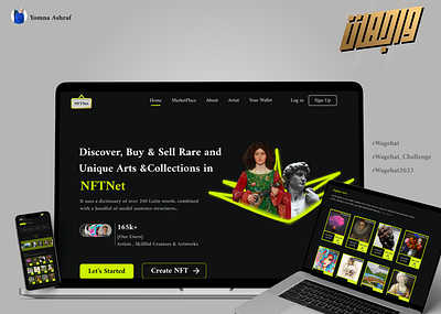 NFTNet Website app branding design vector website