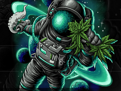 Astro Catcher apparel astrocatcher astronaut cannabis clone clothing clothingbrand commission galaxy horror marijuana monster nft nftcreator planet smoke space spacex star weed