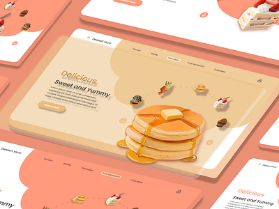 Dessert Hunt adobe illustration design desserthunt figma landingpage ui uidesign uidesserthunt uiinspiration uiuxconcept uiuxdesign