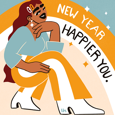 New Year, Happier You illustration