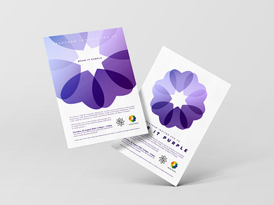 Wear It Purple Invites design flyer flyers graphic design invitation lqbtqi purple spectrum