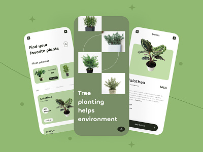 Plant e-commerce website app design eco plant app ecommerce website mobile app design plant shop app shop app ui ux