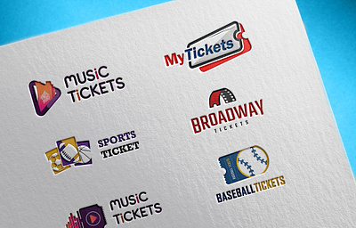 Logo for Tickets graphic design logo