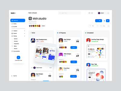 Task Dashboard Design dashboard management dashboard managements project management saas task task dashboard task managments uxui web web app web design website design