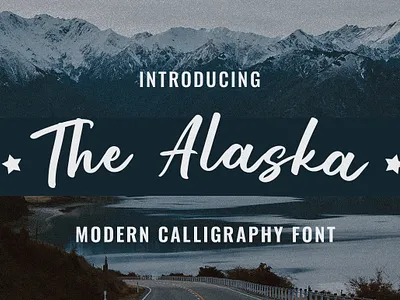 The Alaska - Modern Font branding brush font display font font font design fonts hello dribbble logo font modern font retro font trendy type type design typography vintage font