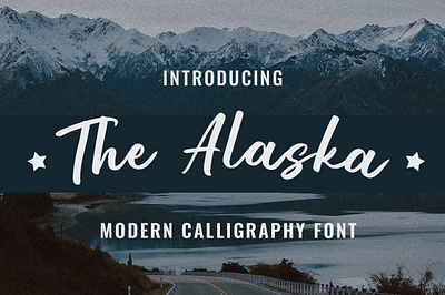 The Alaska - Modern Font branding brush font display font font font design fonts hello dribbble logo font modern font retro font trendy type type design typography vintage font