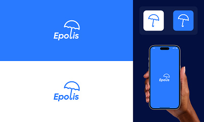 Epolis application logo branding insurance logo logotype ui