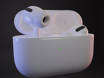 AirPods made in blender. 3d 3d ad airpods apple blender design earpods electronics graphic design made in blender product advertisement product design