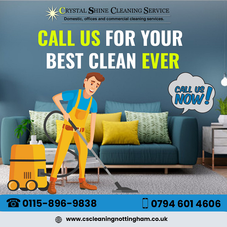 Upholstery Cleaning Services Nottingham by Crystal Shine Cleaning