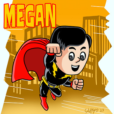 Megan, Indonesian Superhero Fanart comic comic character illustration
