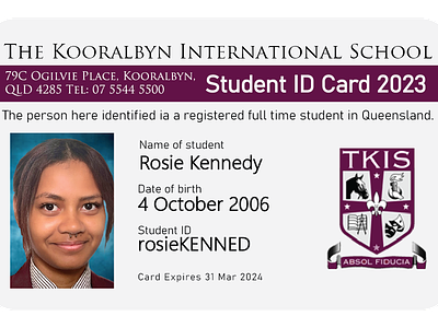 Student card 