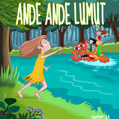 Children's Fairy Tale Book Cover comic comic character cover design illustration