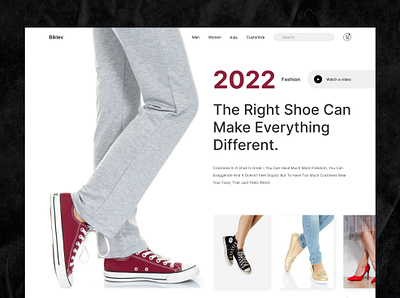 Shoe Web Header bitmate bitmate studio branding clean design clean header design header design header ui hero interface shoe shoe header shose ui ui header uiux ux web web design website