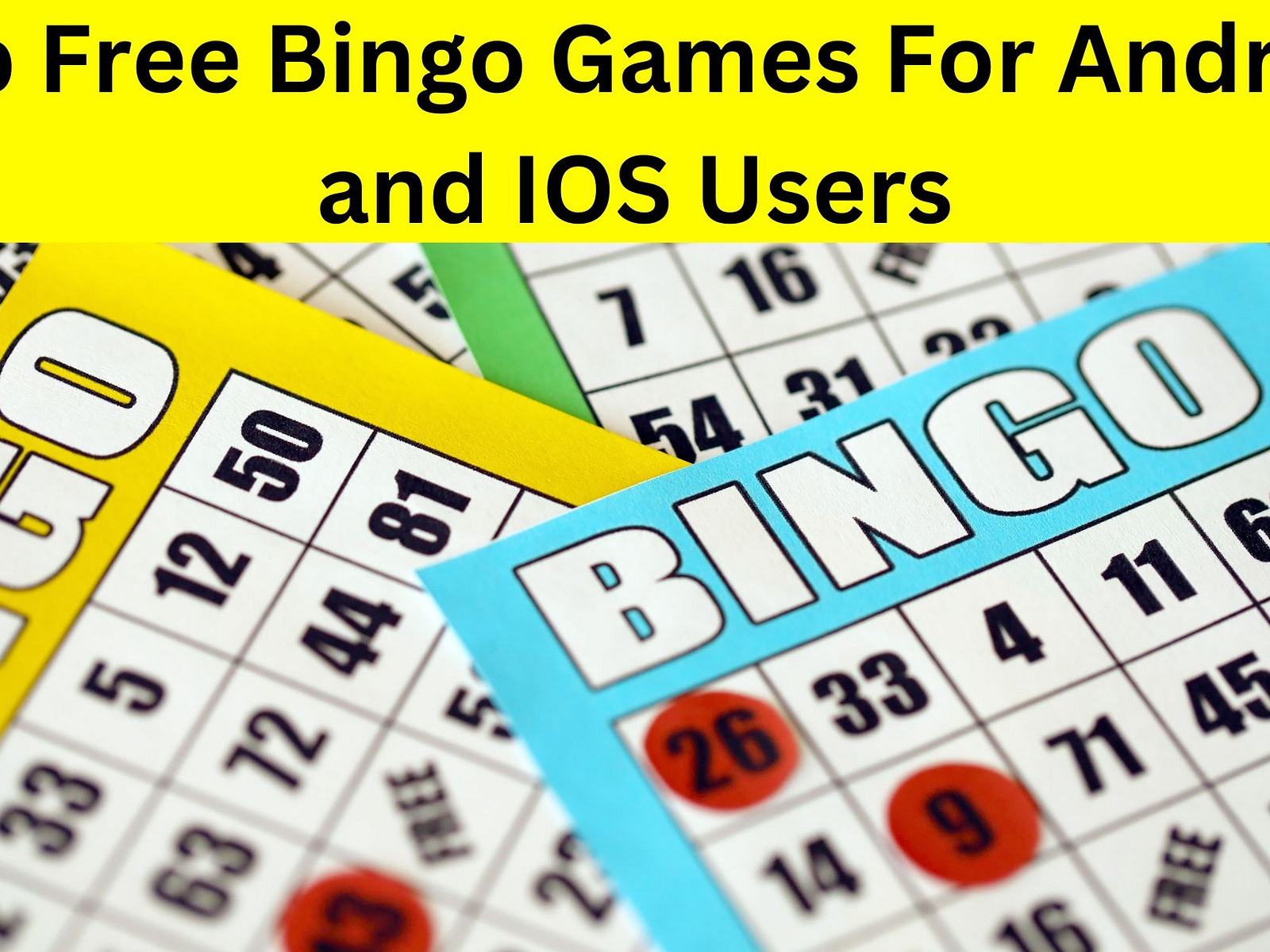 Top Free Bingo Games For Android and IOS Users by Techybiss on Dribbble