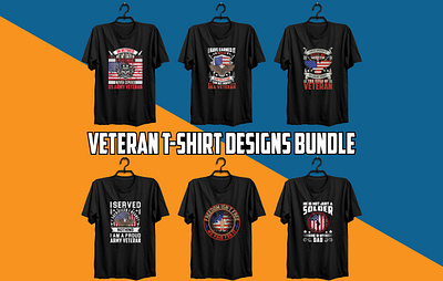VETERAN T-SHIRT DESIGNS BUNDLE army flag graphic design graphic t shirt logo military navy soldier t shirt design usa veteran