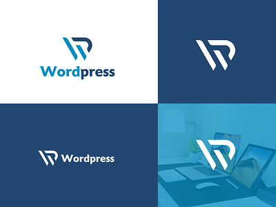 WordPress logo design WP Letter Logo brand branding design graphic design illustration logo typography vector wordpress logo jpg wordpress white logo wp wp letter logo