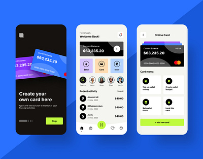 Finance App Design app app design mobile app design product design ui ui design uiux user experience user interface ux ux design web design website design