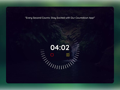 Countdown Timer Web & Mobile App app countdown dark dark mode design figma mobile responsive timer ui uiux ux web