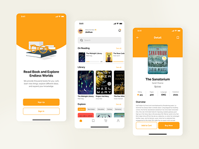 Books Store Mobile App app book branding clean design graphic design illustration minimalist mobile modern store ui ux