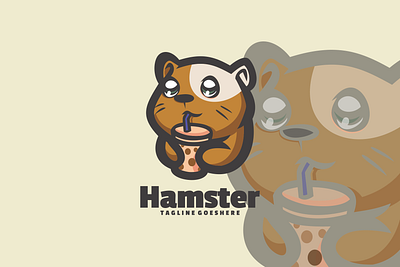 Hamster animal branding cute mascot design graphic design illustration logo vector