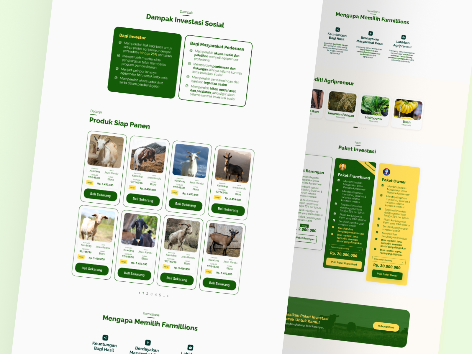 Case Study: Agricultural Investment Landing Page Website case study design graphic design landing page ui uiux ux web design website design