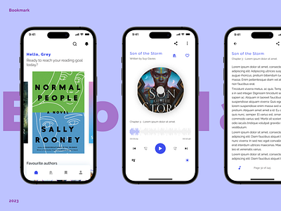 BookMark - Ebook design concept app audiobook audiobook app book book app casestudy design ebook figma mobile app podcast reading ui ui design