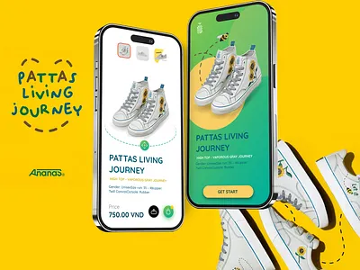 Ananas - A convenient and diverse shoe-selling application" ananas app bán giày brading local brand
