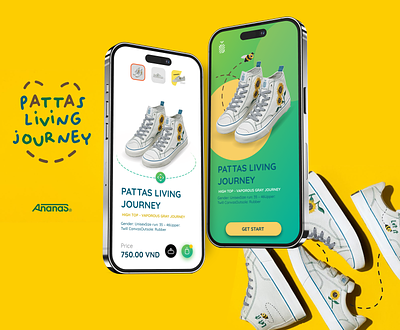 Ananas - A convenient and diverse shoe-selling application" ananas app bán giày brading local brand