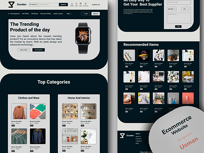Ecommerce website design design figma ui ui design ux website website design