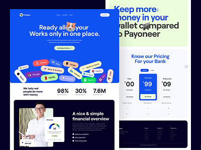 Promox- Saas Website Design saas saas landing page saas landing page design saas product saas ui saas ui design saas website design web design website design