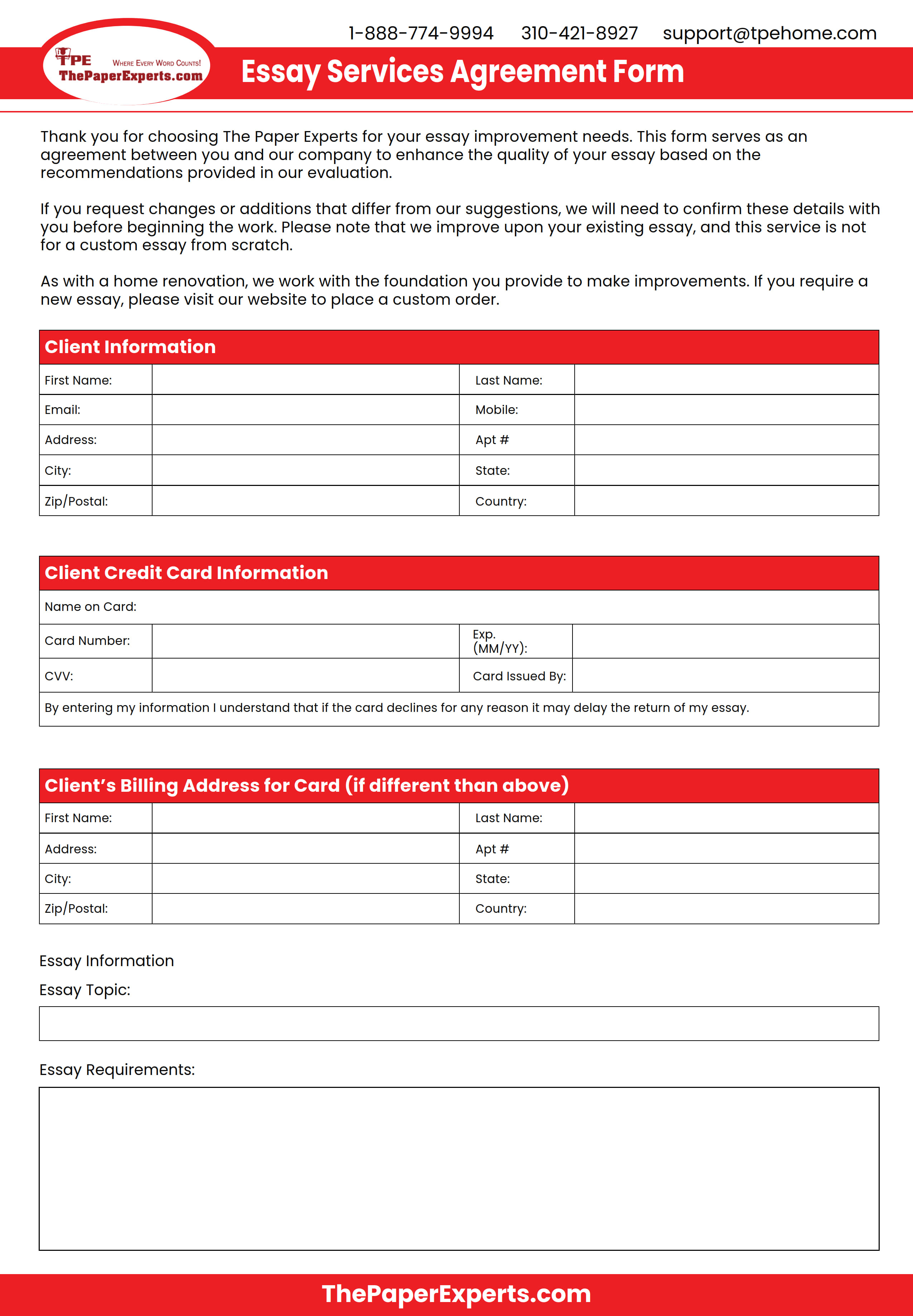 Services Agreement Form branding design fillable pdf form form graphic design pdf pdf form