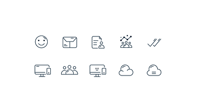 Productivity & Cloud computing app branding cloud computing design flat icons graphic design icon design icons illustration improvemtns logo productivity ui